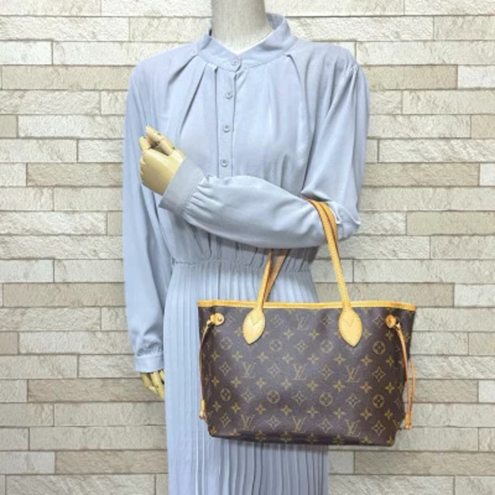 Louis Vuitton Bag Monogram Canvas Brown Tote Neverfull